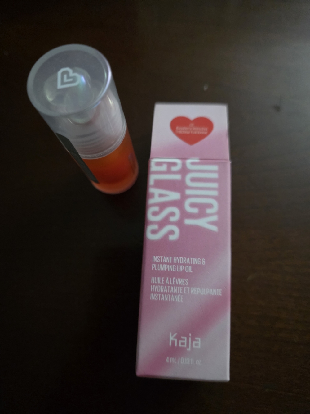Kaja Juicy Glass Hydrating & Plumping Lip Oil — Pink/Orange Tint